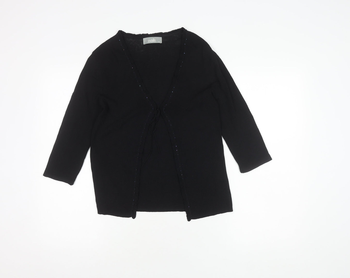 Wallis Women’s Black Sequin Cardigan Size 10