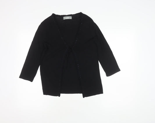 Wallis Women’s Black Sequin Cardigan Size 10