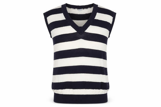 Oasis Women's Striped V-Neck Pullover Jumper, Size 12