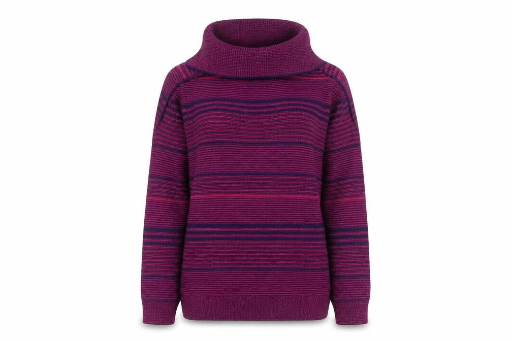 Isle Women's Multicoloured Cowl Neck Jumper - 14-16