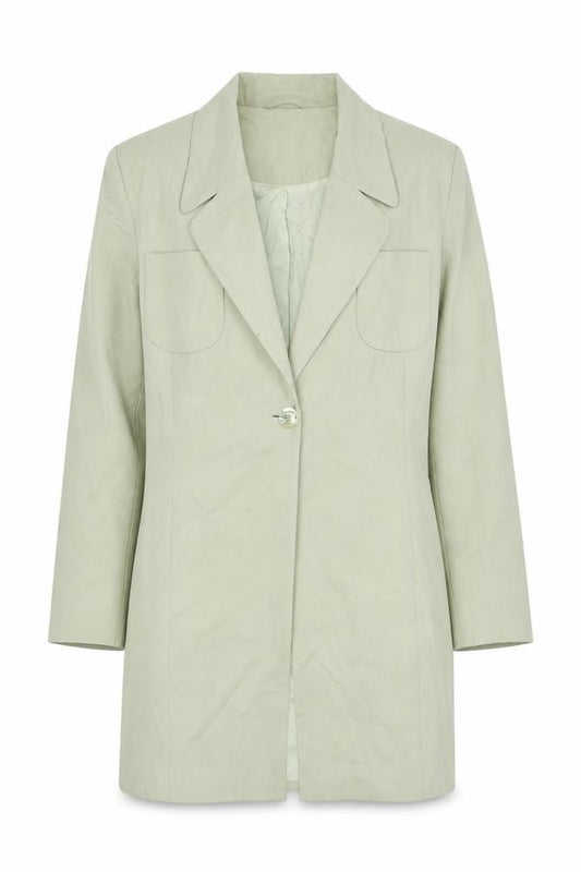 Jeff Banks Women's Green Blazer Wool Size 12