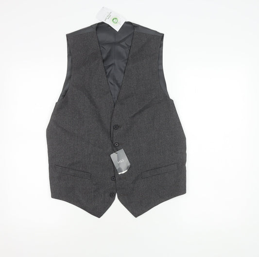 Marks and Spencer Men's Grey Waistcoat 38 Regular Fit