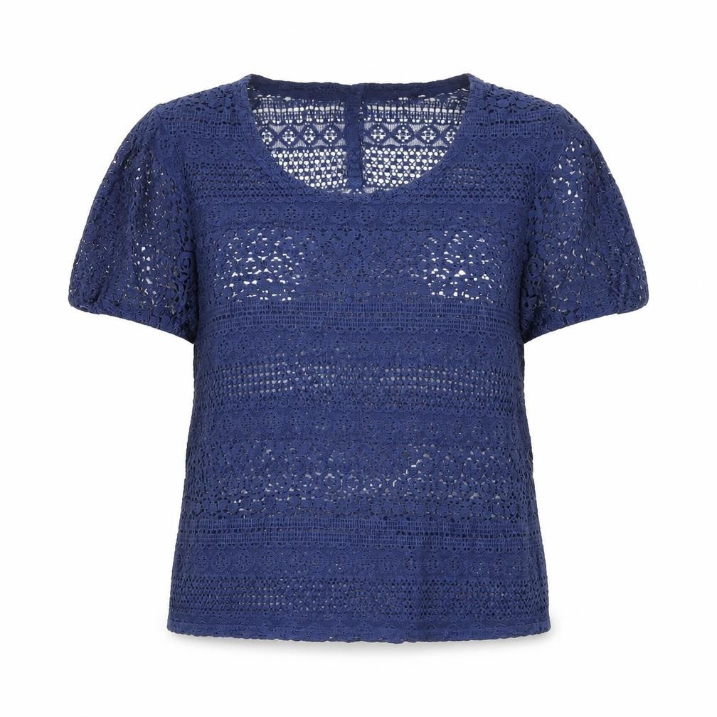 FatFace Women's Blue Crochet Blouse Size 12