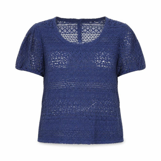 FatFace Women's Blue Crochet Blouse Size 12