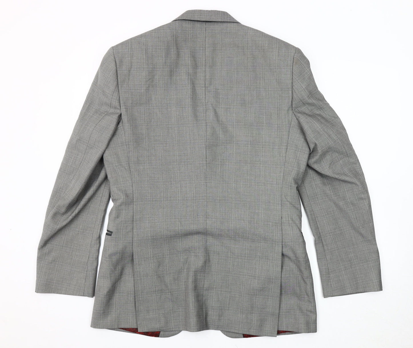 Red Herring Men's Grey Check Blazer, Size 40R