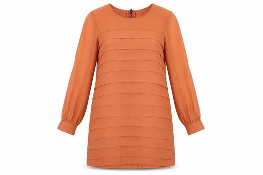 Topshop Women's Brown Shift Dress Size 10