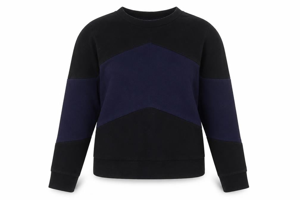 Gap Women's Colourblock Sweatshirt L - Black, Blue
