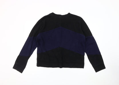 Gap Women's Colourblock Sweatshirt L - Black, Blue