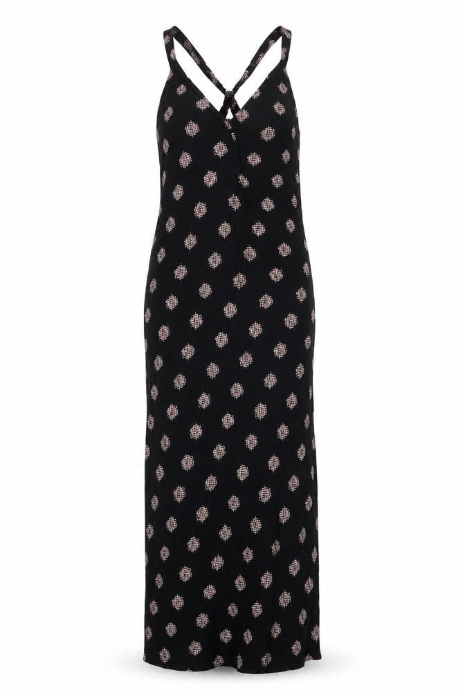 Gap Black Slip Dress Women S Casual Geometric Long Strappy