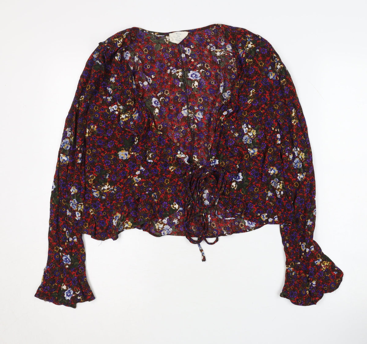 Pins and Needles Women's XS Multicoloured Floral Blouse