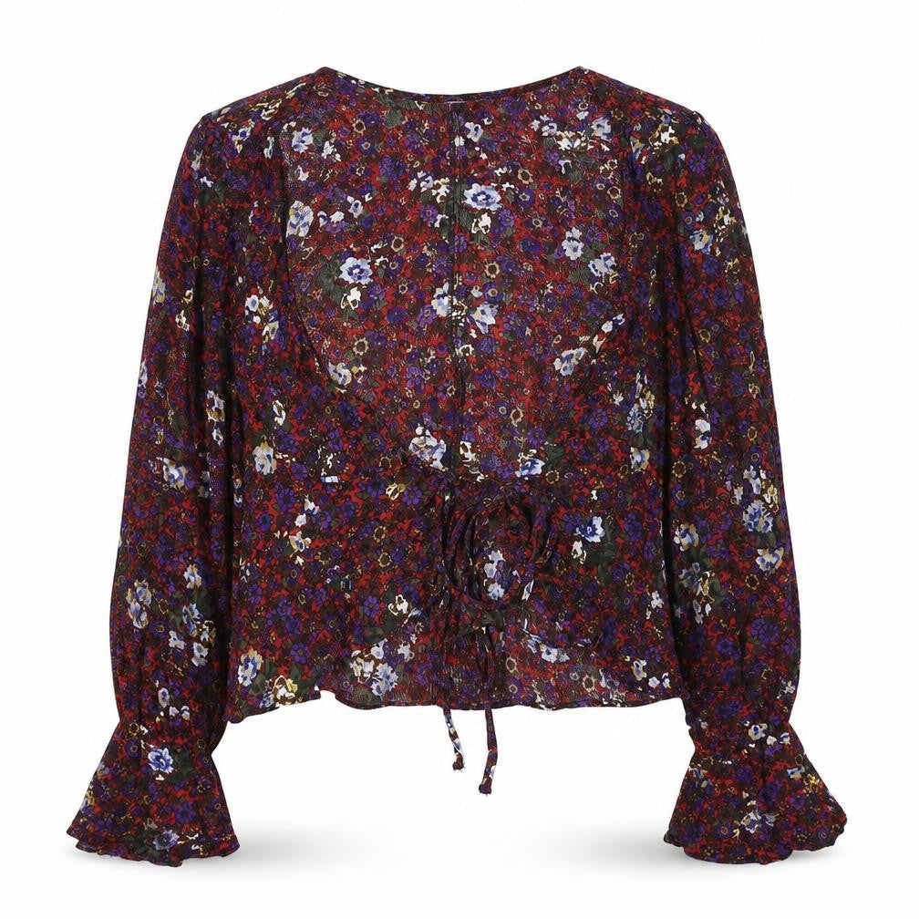 Pins and Needles Women's XS Multicoloured Floral Blouse