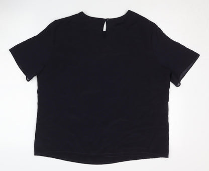 Marks & Spencer Black Women's Blouse Size 16
