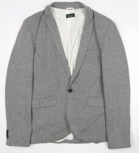 Zara Grey Men's XL Casual Blazer Jacket