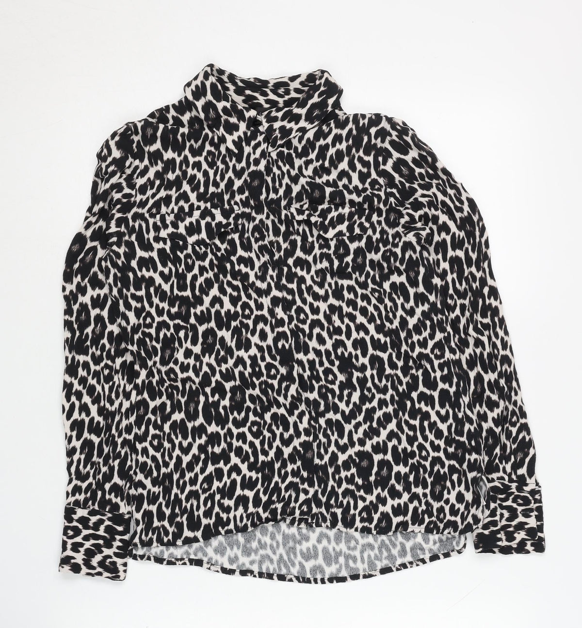 Hallhuber Women's Animal Print Blouse Size 10