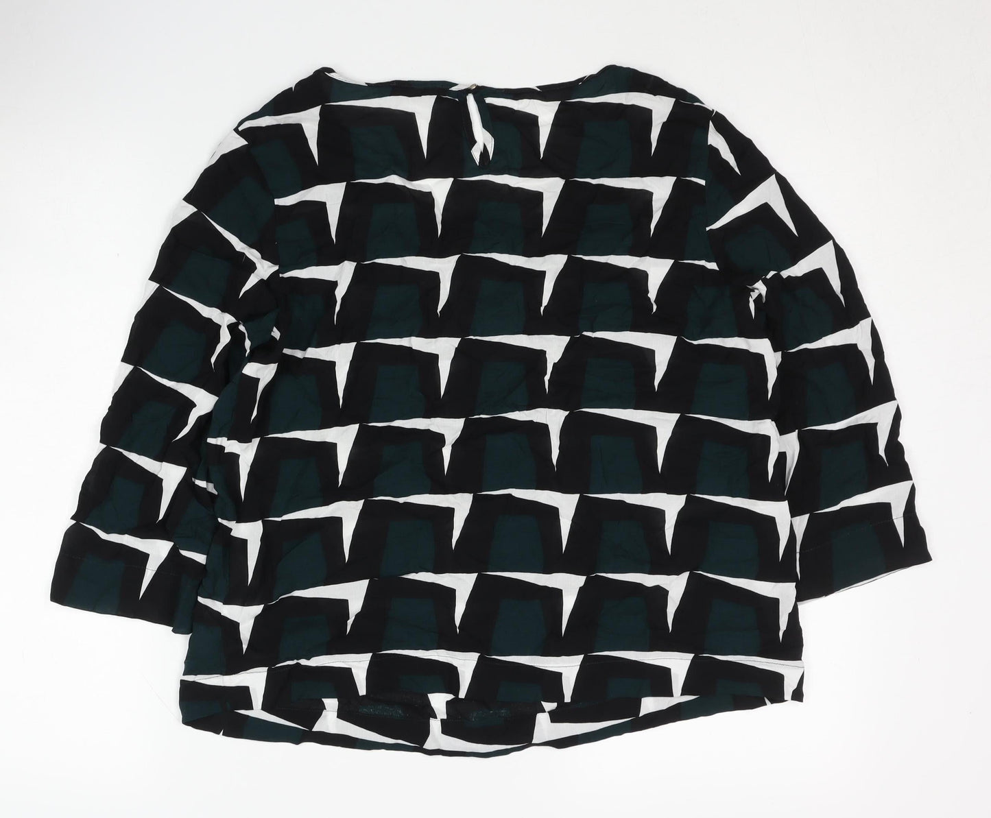 Betty & Co Women’s Black Geometric Blouse Size 10