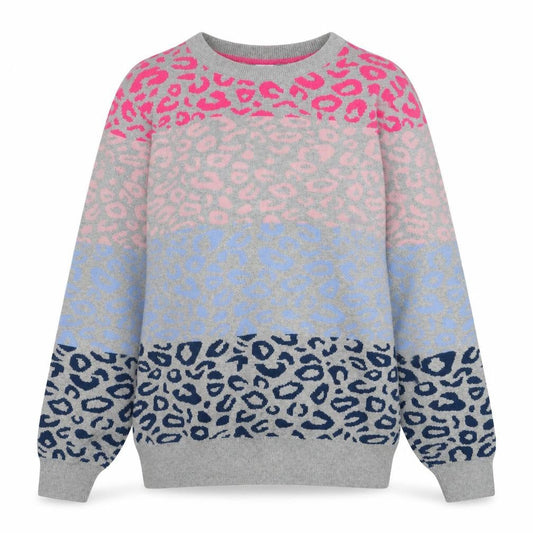 M&Co Women's Multicoloured Animal Print Jumper Size 8