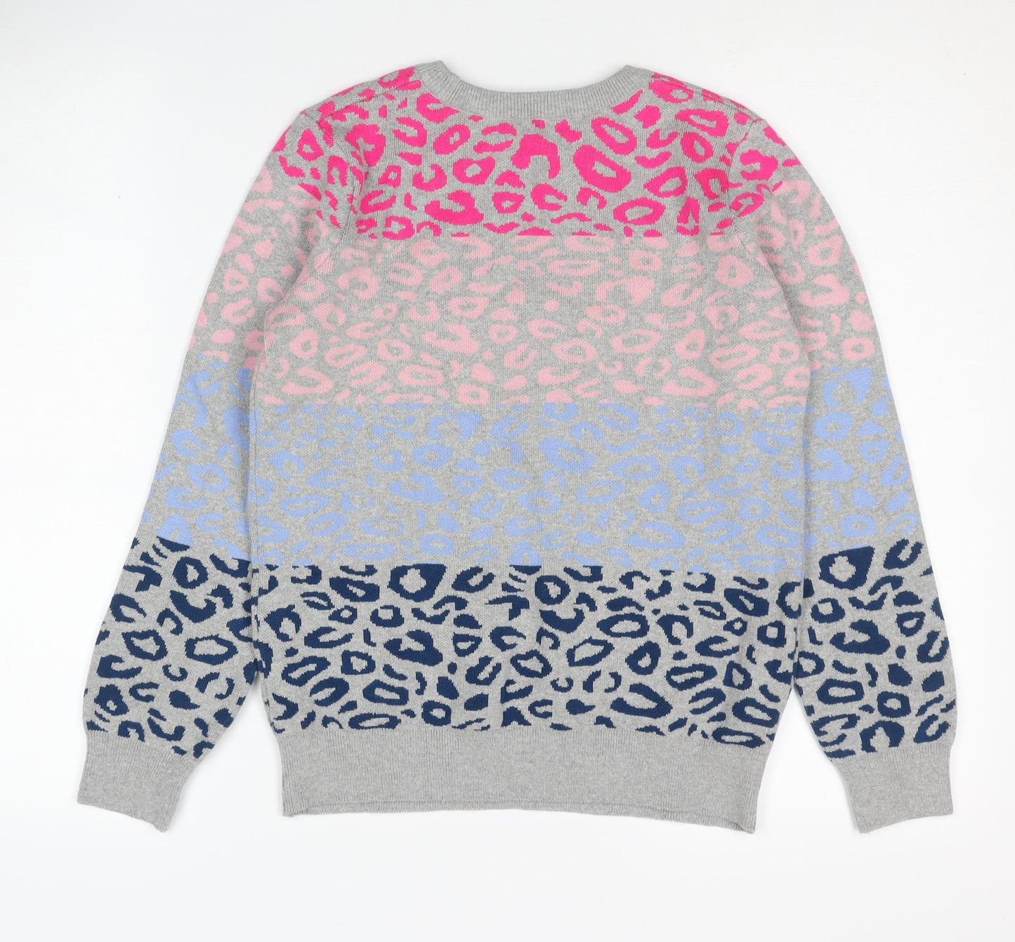 M&Co Women's Multicoloured Animal Print Jumper Size 8