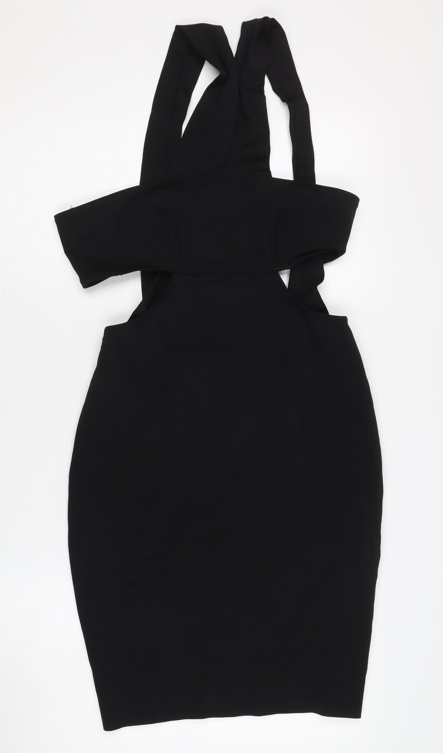 Zara Women's Black Sleeveless Backless Dress M