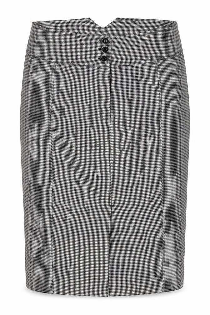 New Look Women's Black Houndstooth Pencil Skirt Size 16