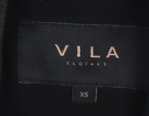 VILA Women's Black Double-Breasted Blazer XS