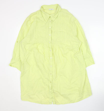 Corley Women's Green Button-Up Shirt Size 20