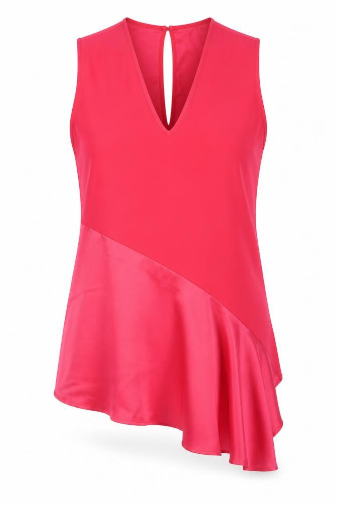 Marks & Spencer Women's Red Sleeveless Blouse Size 12
