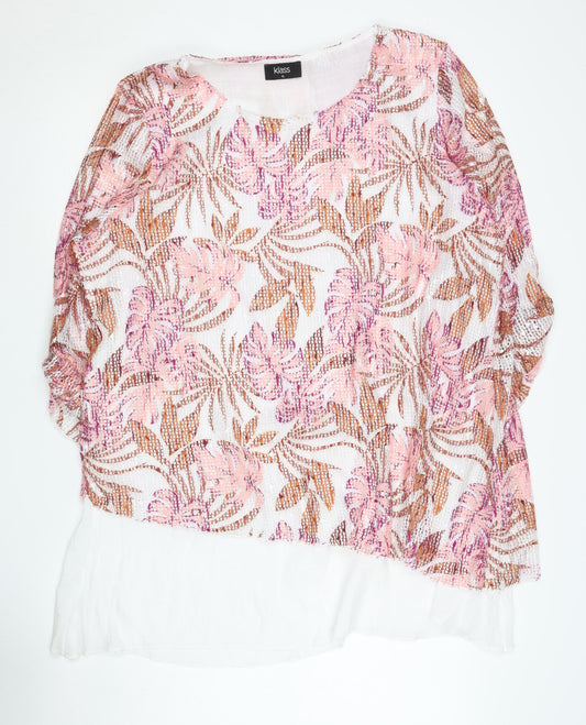 Klass Women's Multicoloured XL Floral Pullover Jumper