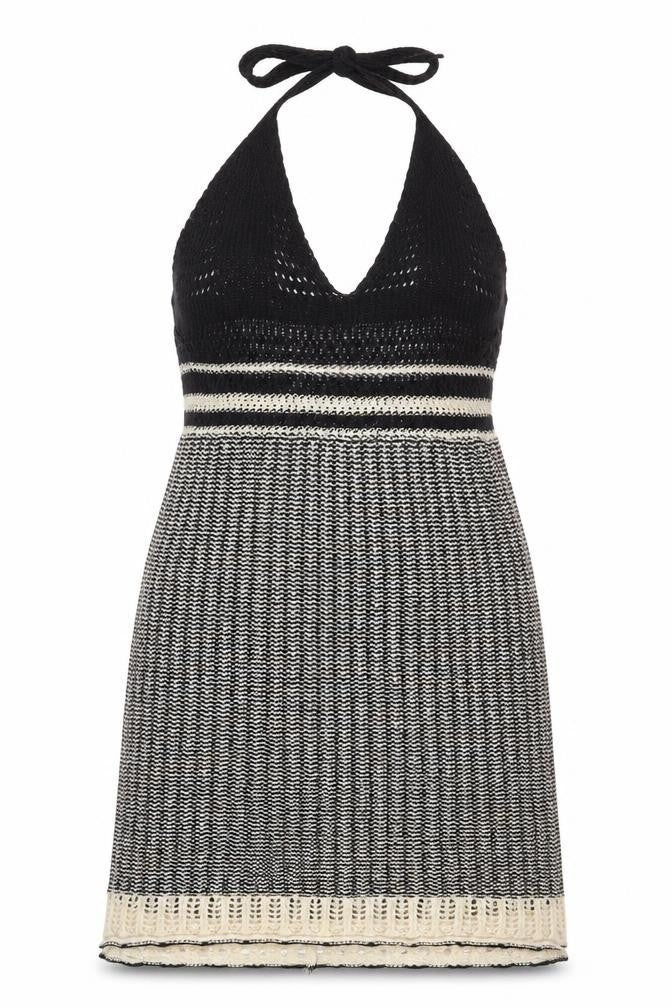Zara Trafaluc Women's Black & White Halter Camisole M