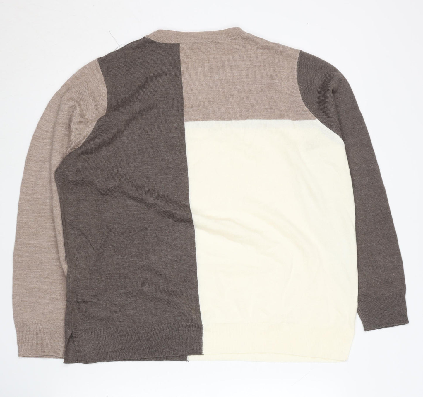 Marks and Spencer Women's Beige Pullover Jumper Size 16