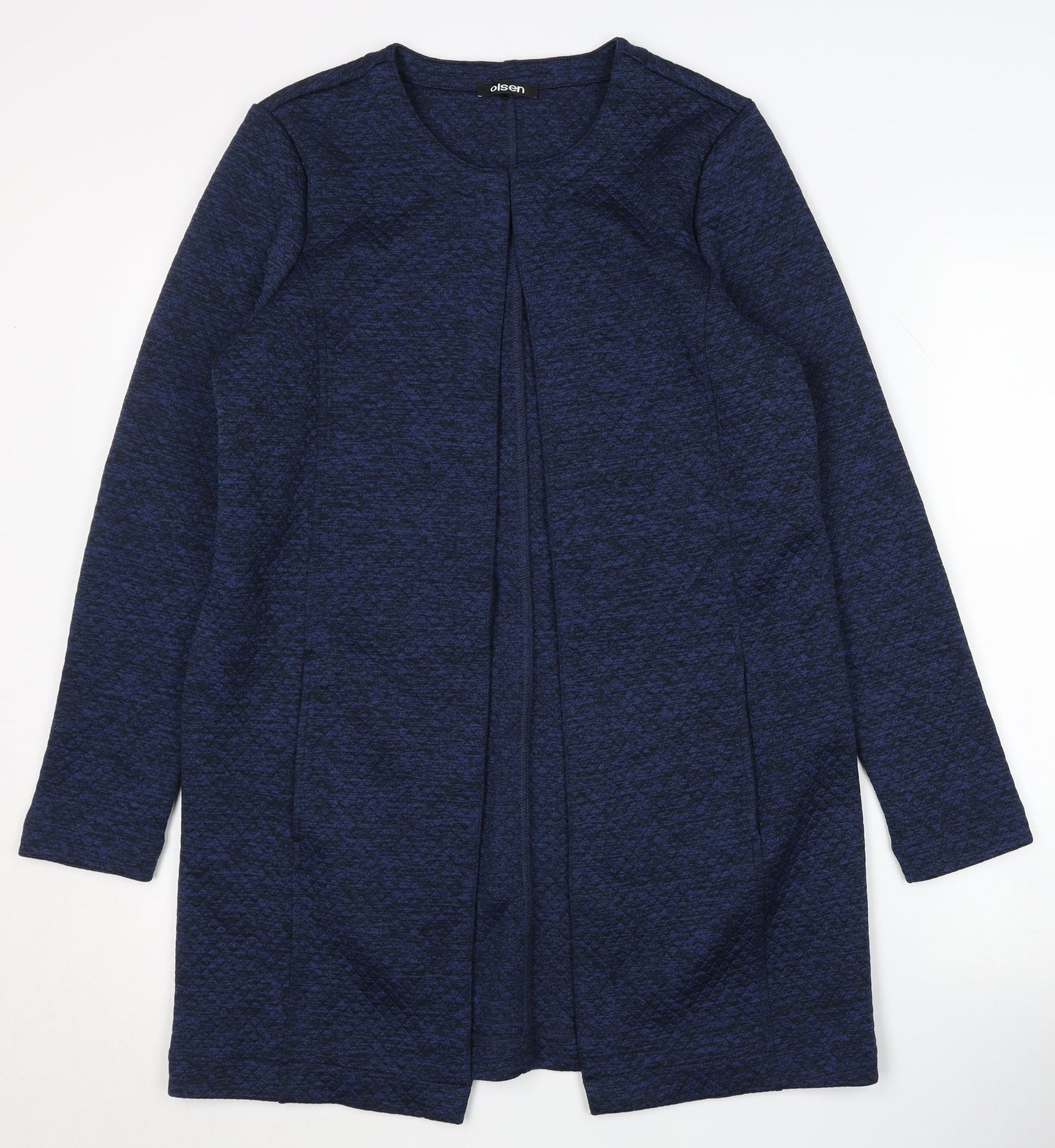 Olsen Women's Blue Cardigan, Size 12, Round Neck