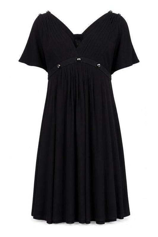 Temperley London Women's Black Silk Dress, Size 12