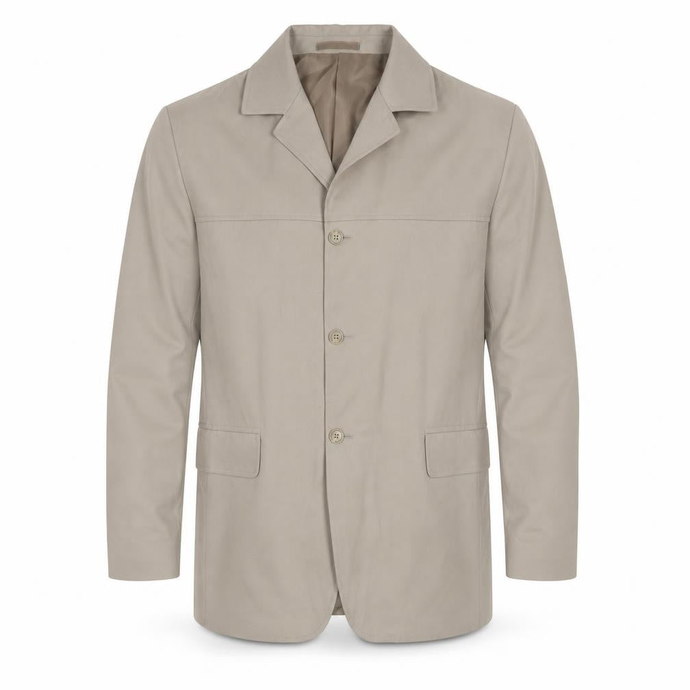 KIT Men's Beige Blazer 44R Single-Breasted Jacket