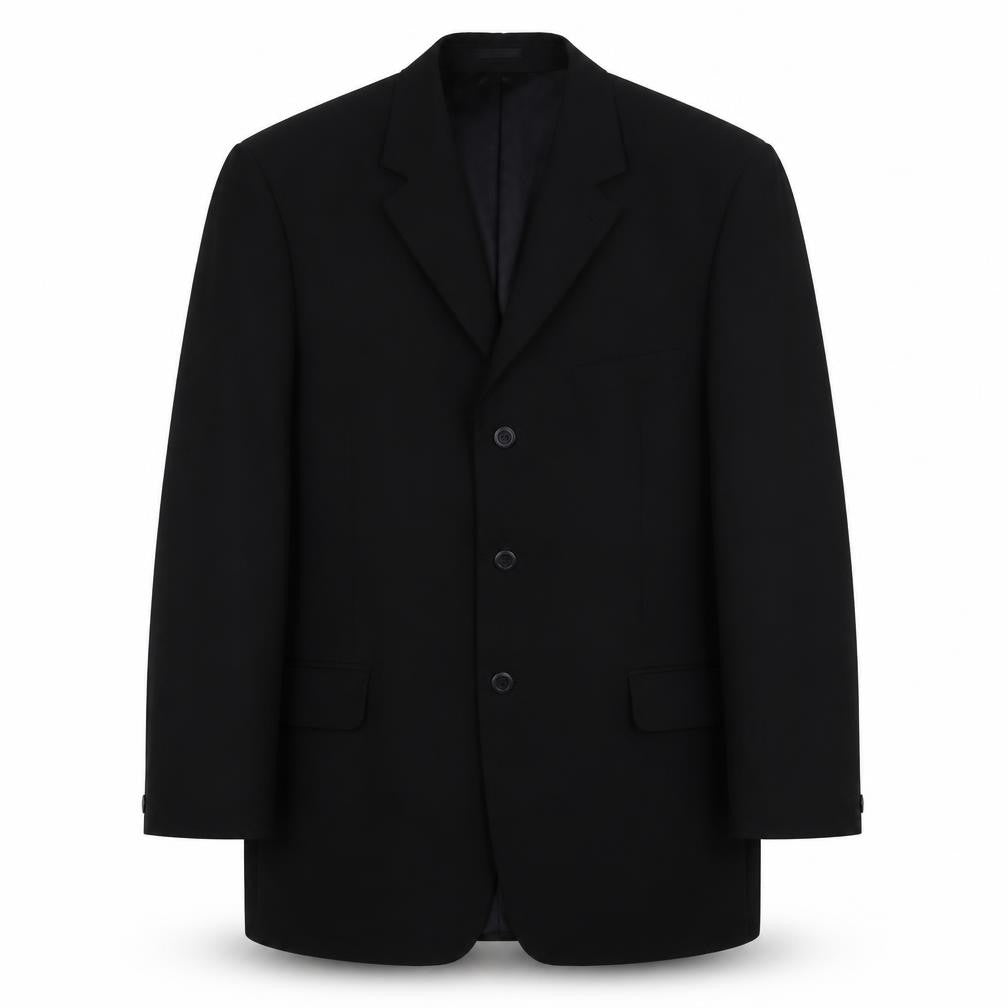 Copperstone Men's Black Blazer, Size 44, Regular Fit