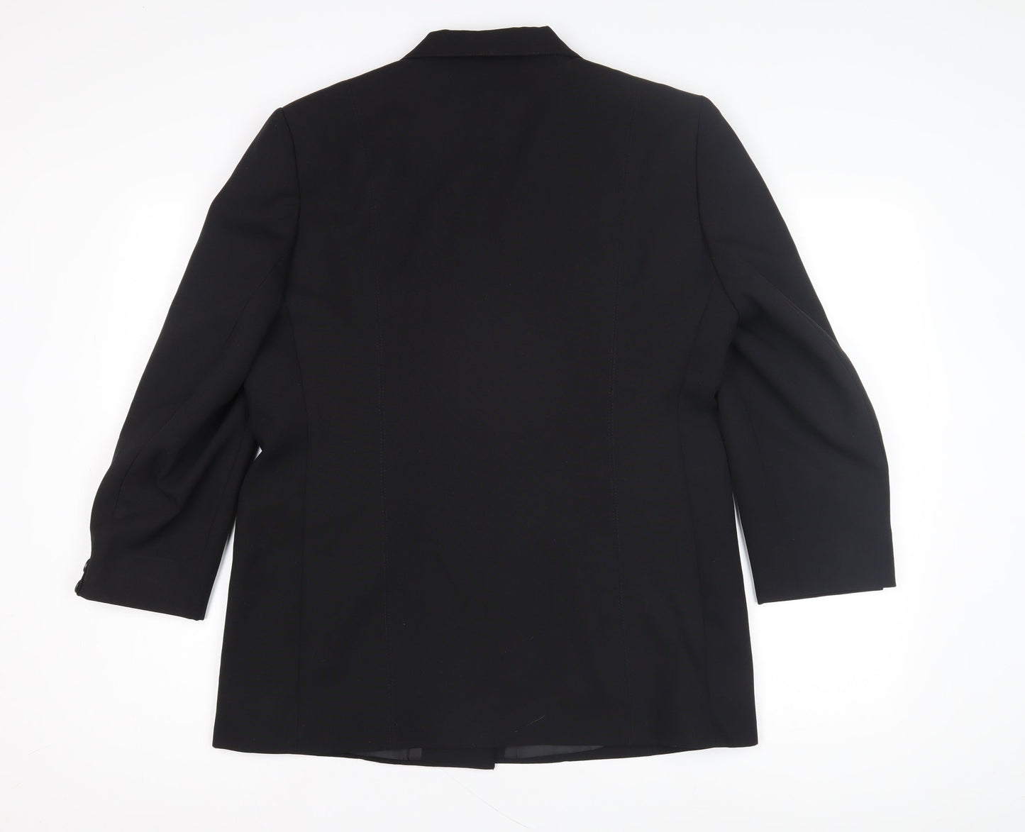 Bonmarché Women's Black Blazer Size 16 Button Closure