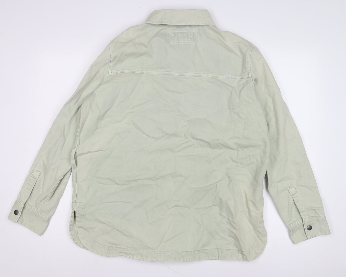 Marks & Spencer Women's Green Cotton Jacket, Size 12