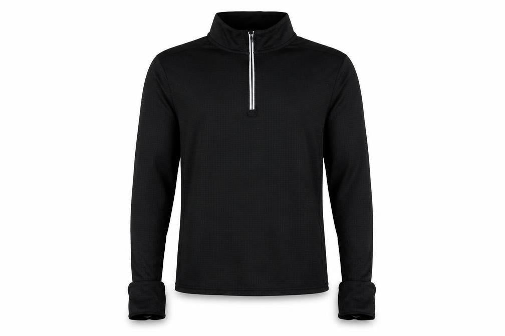 Crane Unisex Black Long Sleeve Athletic Pullover M