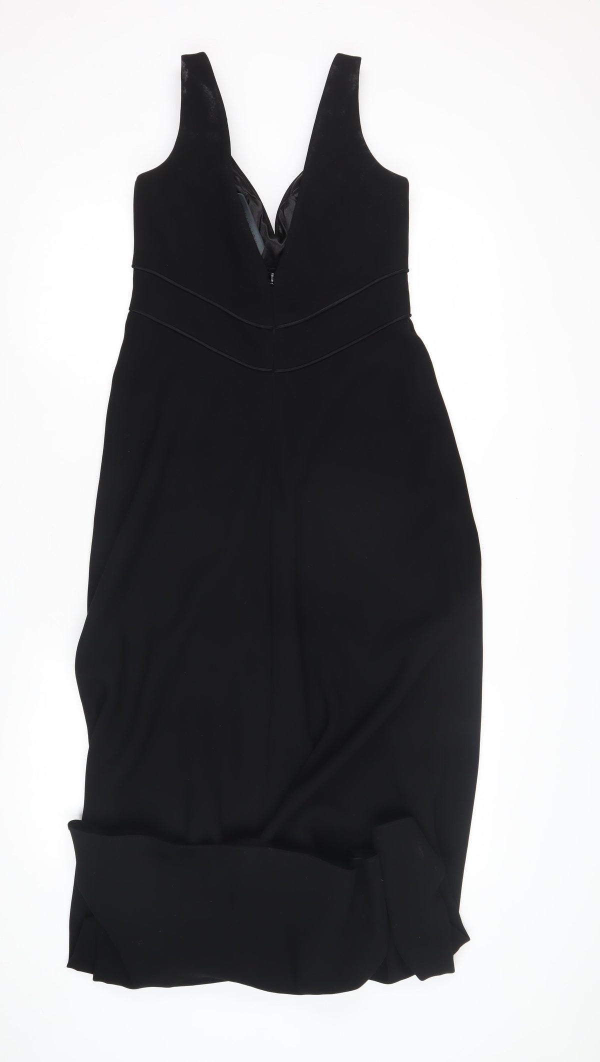 Marcelane Women's Black Sheath Midi Dress Size 14