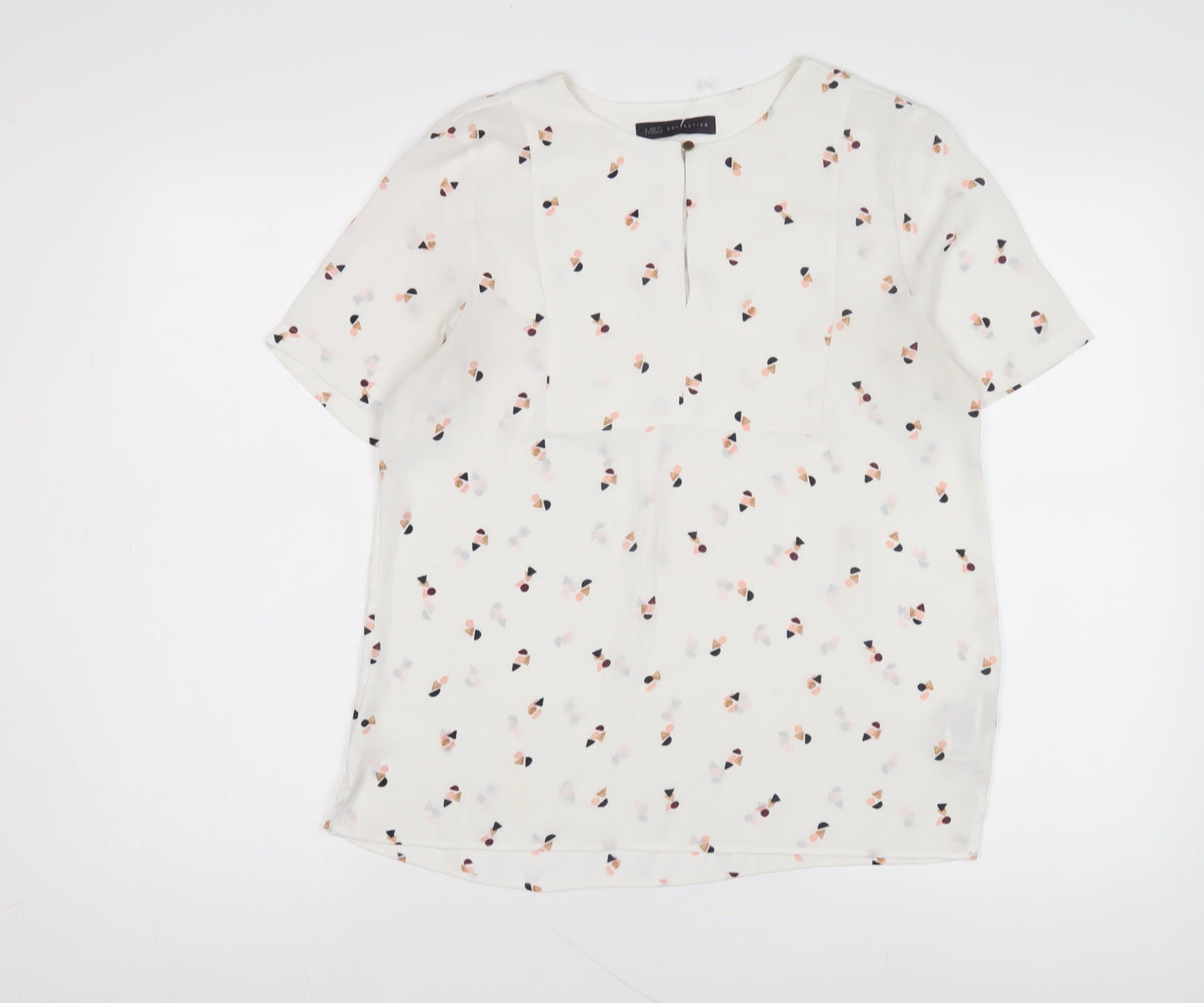 Marks & Spencer Women's Ivory Blouse Size 8