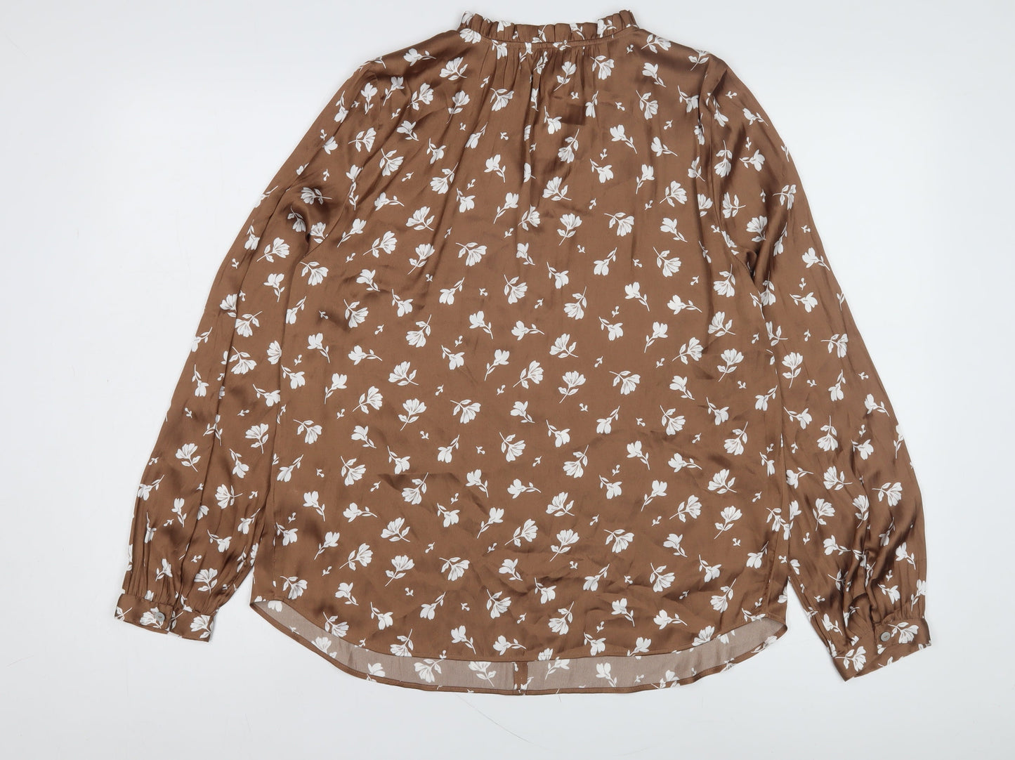 Marks & Spencer Women's Brown Floral Blouse