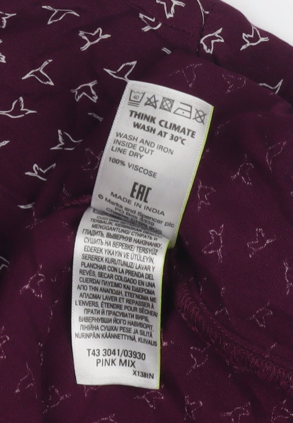 Marks & Spencer Women's Pink Blouse Size 10