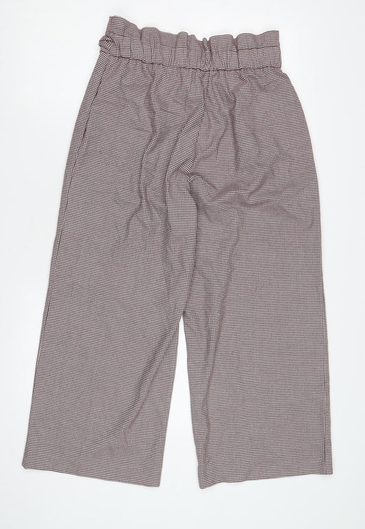 Zara Women's Multicoloured Cropped Trousers Size M