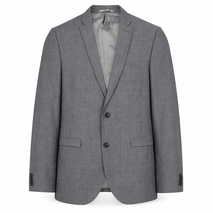 Next Men's Grey Blazer, Size 40R, Wool-Blend, Formal