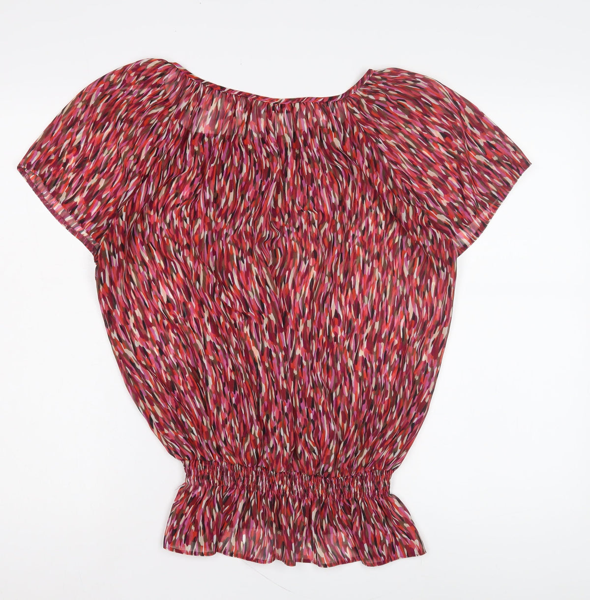 BHS Women's Multicoloured Tunic Blouse - Size 16