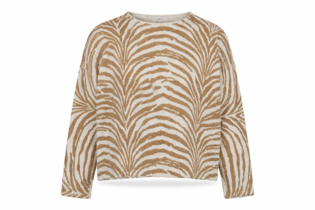 Marks & Spencer Women's Beige Animal Print Pullover, L