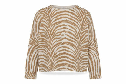 Marks & Spencer Women's Beige Animal Print Pullover, L