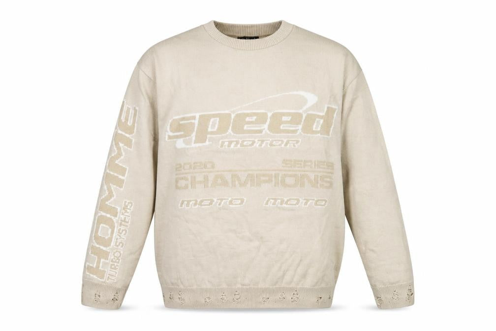 boohooMAN Men's Beige M Pullover Jumper
