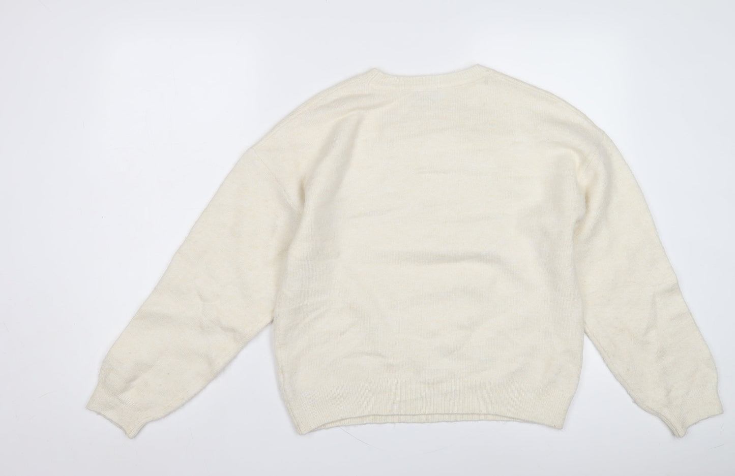 Marks and Spencer Women Beige Pullover Jumper S