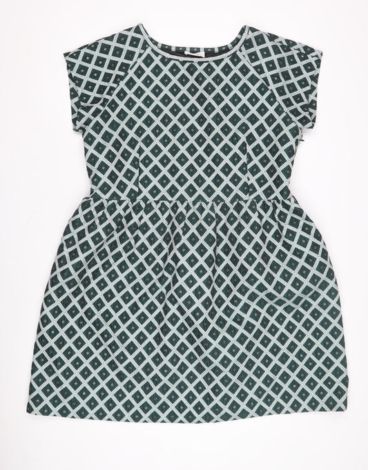 Savida Women's Green Geometric Dress Size 16