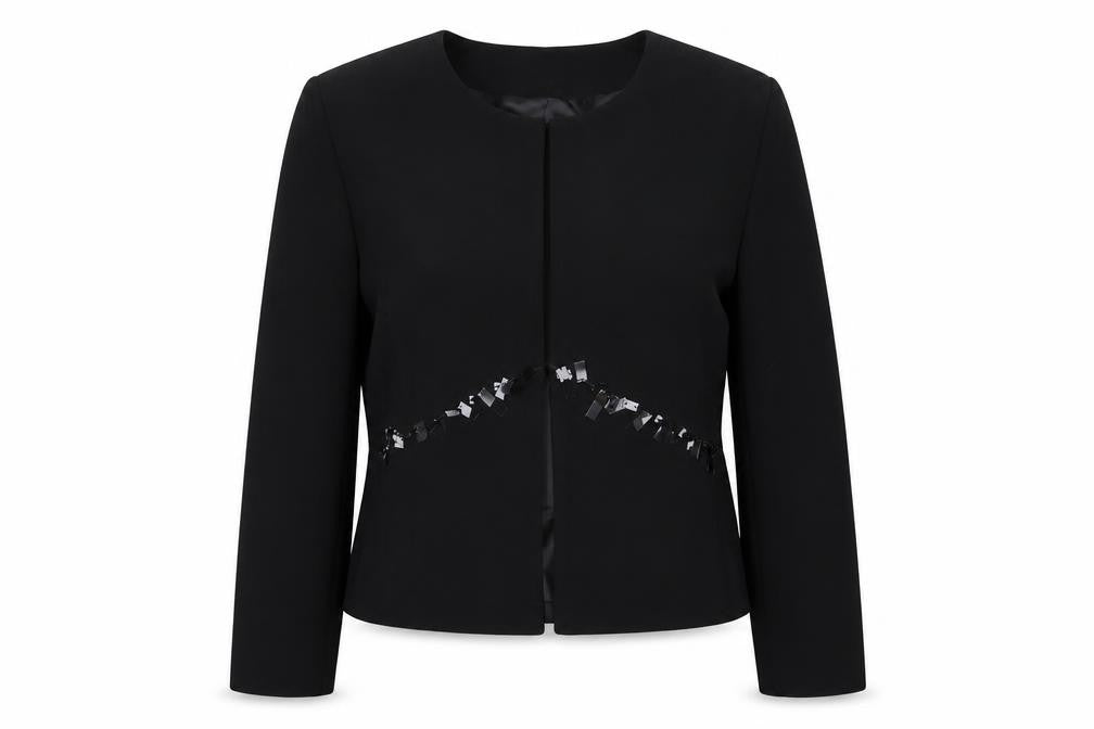 Paula Borges Women's Black Jacket, Size 14