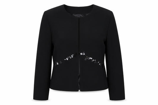Paula Borges Women's Black Jacket, Size 14